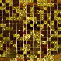 Мозаика золото А1506 (чип 15x15) ZZ 30х30