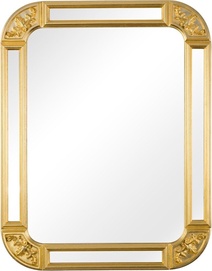 Зеркало прямоугольное H90,5 х L71 x P3 cm, с зеркальными вставками в раме, (цв.золото), Migliore ZZ