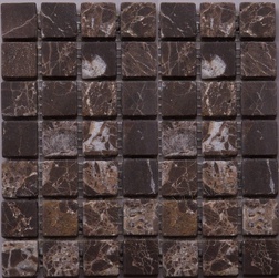 NATURAL Мозаика из мрамора 7M022-20T (Emperador Dark) ZZ |30,5x30,5