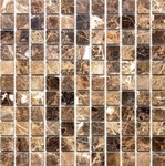 NATURAL Мозаика из мрамора 7M022-25P (Emperador Dark) ХХ |30,5x30,5