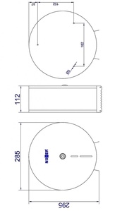 Диспенсер туалетной бумаги Nofer Industrial 05001.XL.B, цв. хром ZZ