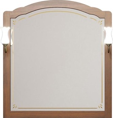 Зеркало Лоренцо 100, 960x1031x22 мм, цвет светлый орех, БЕЗ светил. н. 93950, крепеж в комплекте ZZ