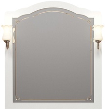 Зеркало Лоренцо 100, 960x1031x22 мм, цвет белый без патины, БЕЗ светил. н. 93950, крепеж в комплекте ZZ