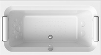 Ванна акриловая "Хельга",185х100 см, каркас, 2 подголовн, фронт./торц.панели, ГМ "Люкс Chrome", см-ль/излив "МиниБриз/Линкольн мал." ZZ товар