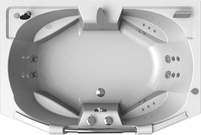 Акриловая ванна Radomir Конкорд Специальный Chrome 180x120 с пультом| 180x120x50