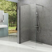 Душевая перегородка ST Walk-In Wall 1100x2000 , хром глянец, стекло прозрачное, ZZ