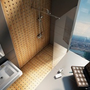 Душевая перегородка ST Walk-In Wall 1100x2000 , хром глянец, стекло прозрачное, ZZ