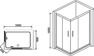 Душевой уголок RGW Classic CL-42 90x100x185 ZZ