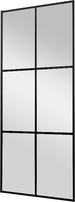 Душевая перегородка 900хh1950мм, правая/левая, (стекло прозрачное 8мм, поперечный кронштейн 600-1180мм, фурнит. цв.черный), Walk IN ZZ