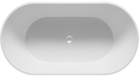 Ванна 150х75см, свободностоящая, слив-перелив в комп., (искусств.камень цв.белый), Bilbao ZZ