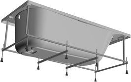 Акриловая ванна BECOOL 170х80x50 см прямоугольная (БЕЗ монтажного комплекта и панели) ZZ