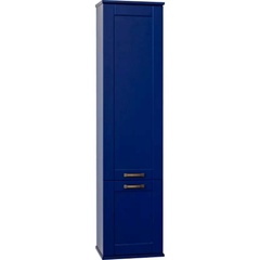 Шкаф-пенал Sanflor Ванесса L, 34.2x32.2x141 см, подвесной, индиго, цв. синий ZZ
