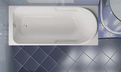 Ванна прямоугольная 180x80xh45см, без панели и каркаса, (акрил цв.белый), Hera ZZ
