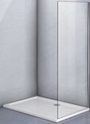 Боковая панель 800x1950 мм профиль хром, стекло прозрачное, покрытием Easy Clean ZZ