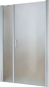 Дверь в нишу EP-F-2, 1170-1220x1890 мм, ЛЕВАЯ,  распашная с неподвижным элементом, матовый хром, стекло сатин, с покрытием BriteGuard, ZZ