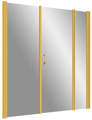 Дверь в нишу EP-2F, 130x190 см, распашная, петли справа, профиль золото, стекло сатин ZZ