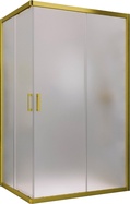 Душевое ограждение ZA-F NOVO, 120x100x200 см,  профиль золото матовое , стекло сатин, покрытие BriteGuard ZZ