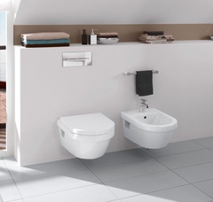 Комплект Чаша для унитаза подвесного Villeroy & Boch Omnia Architectura 5684 56841001P alpin| 73x52x112