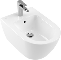 Биде подвесное Villeroy & Boch Subway 2.0 5400 00R1 alpin, Сeramicplus| 37x28x56