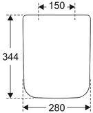 Крышка для писуара, с микролифтом, (цв.01 white), Venticello ZZ