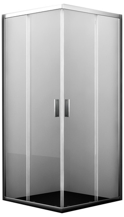 Душевой уголок квадрат 900х900х1850 мм, профиль-хром, стекло-прозрачное ZZ