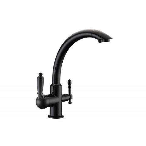 Смеситель Zorg Clean Water ZR 314 YF-33 black для кухонной мойки| 32x32x5