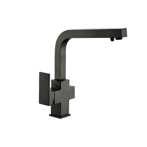 Смеситель Zorg Clean Water ZR 311 YF-черный металл для кухонной мойки| 12x30x27