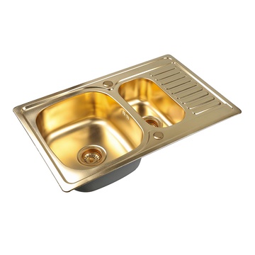 Мойка кухонная Zorg Inox Pvd SZR-78-2-50 bronze| 50x78x18