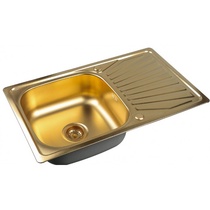 Мойка кухонная Zorg Inox Pvd SZR-7848 bronze| 48x78x18